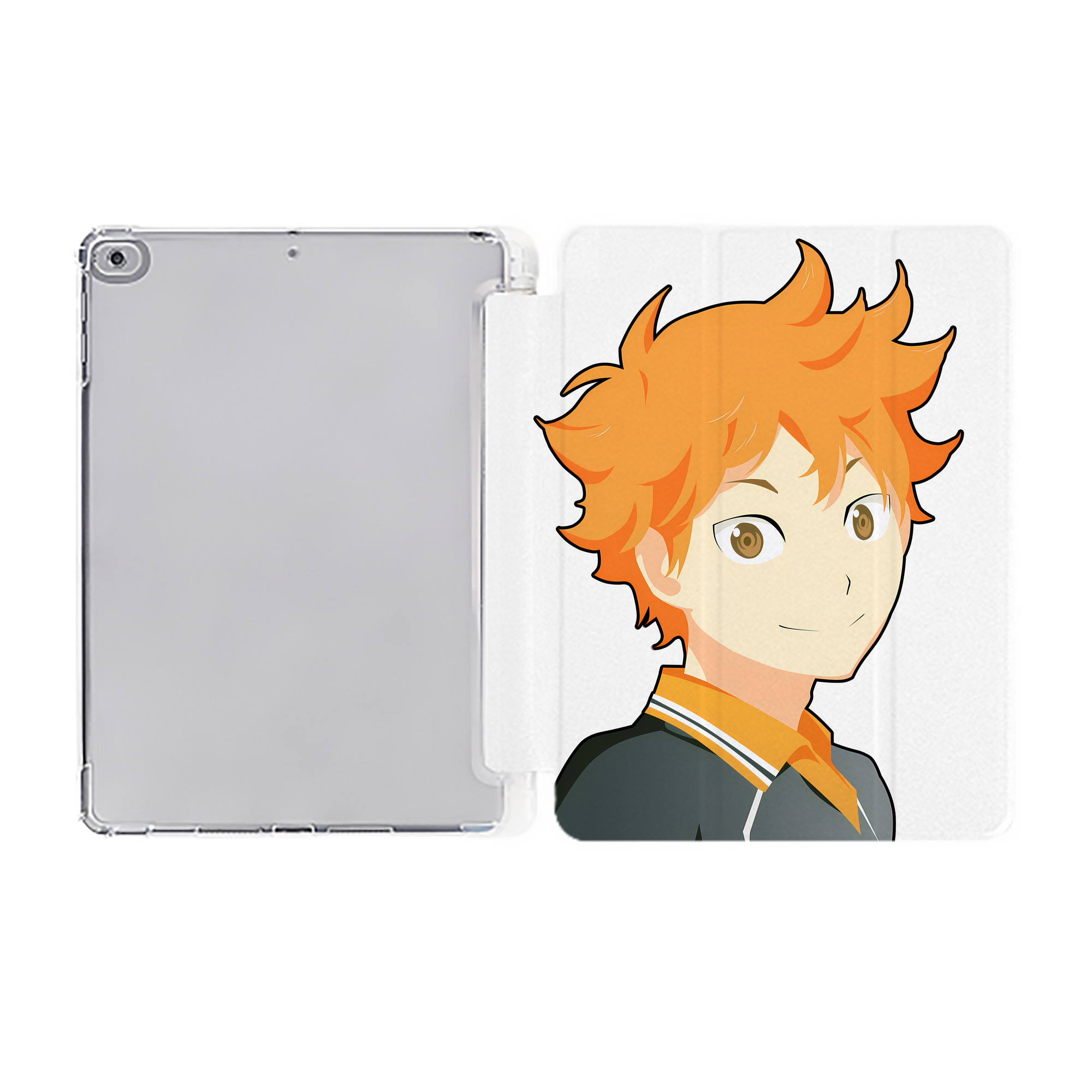 （画像用） ハイキュー!! Haikyu!! IPad ケース ペン収納付き 三つ折りスタンド PUレザー×シリコン 対応機種9.5/10.5/10.9インチ